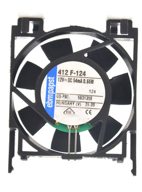正品EBMPAPST 4厘米 412F-124 12V 54MA 0.65W 4010 显卡 cpu风扇