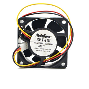 原装nidec 24V0.11A6025 6CM D06T-24TU 61BH10工控机风扇 变频器
