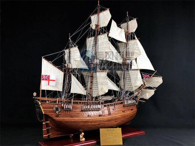 26 古典帆船模型英国名舰hms.endeavour奋进号 (中号) 礼品 家