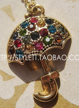 复古小伞锁骨链合金vintage女