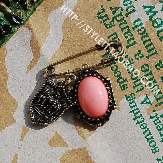 复古小吊坠别针超值特价