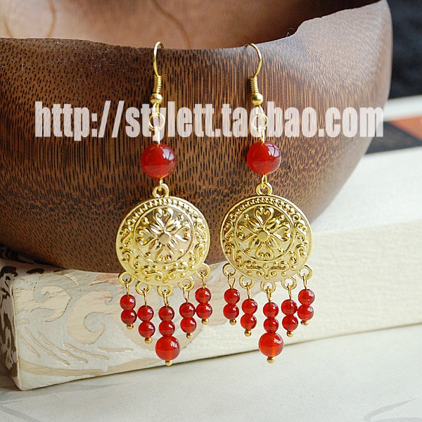 手工汉服新娘古典风耳坠