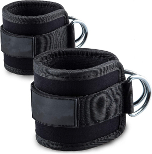 龙门架脚踝扣健身绳索后踢练臀绑带脚环女练腿力量训练拉力绳配件