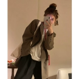 Пиджак классического кроя для отдыха, в корейском стиле, оверсайз