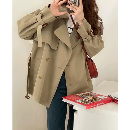 Плащ, куртка, подходит для подростков, в корейском стиле