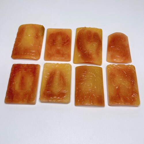 骆驼骨血沁牌子项链吊坠佛牌男女款挂饰西藏民族风骨雕车载挂件