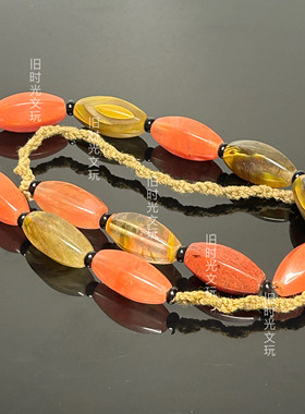 天然多宝多彩水晶六棱珠项链脖挂饰品文玩珠宝首饰民族风女款项链