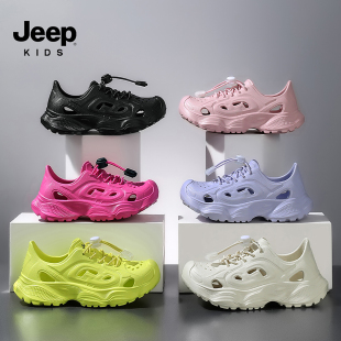 儿童凉鞋 女童溯溪鞋 可下水男童洞洞鞋 包头沙滩鞋 夏季 jeep吉普童鞋