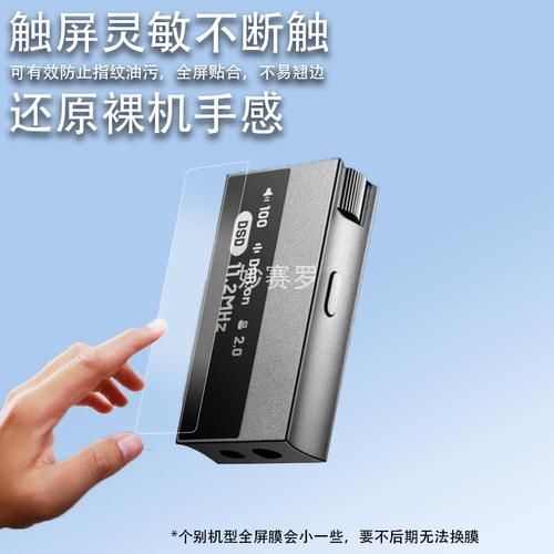 适用于艾利和AK HC5解码耳放贴膜Astell&Kern音频设备hc5保护膜1.62英寸