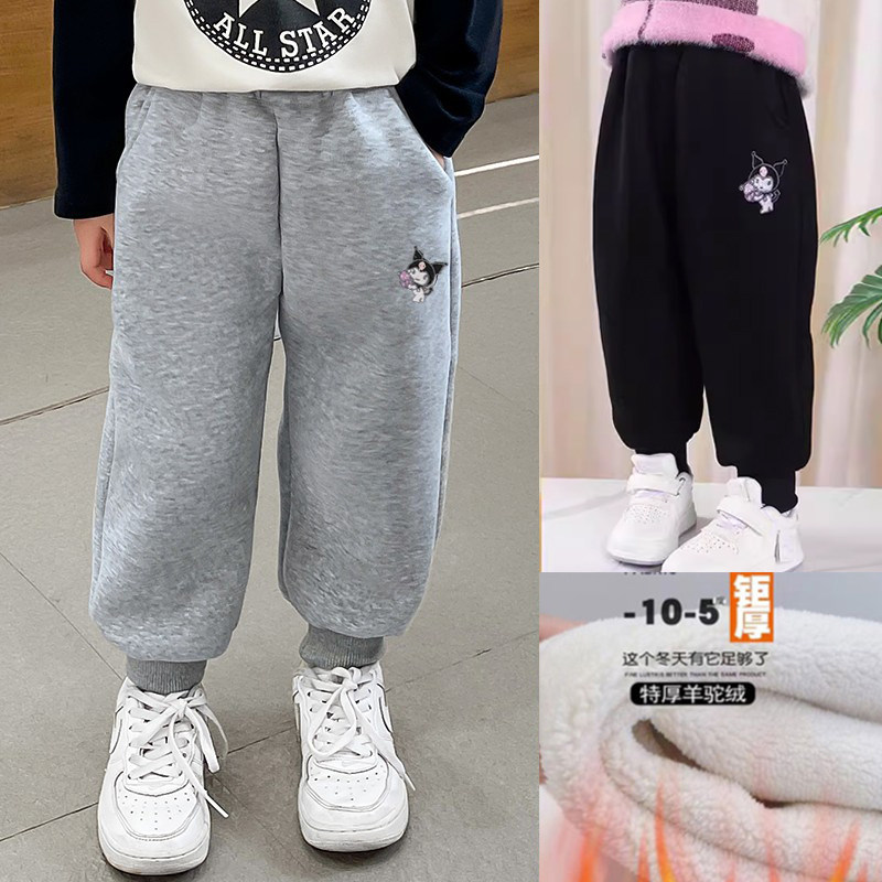 女童加绒加厚裤子冬季儿童休闲卫裤宝宝冬装特厚一体绒保暖运动裤,童装/婴儿装/亲子装,裤子,淘宝优惠券,粉丝福利购,淘宝优惠卷