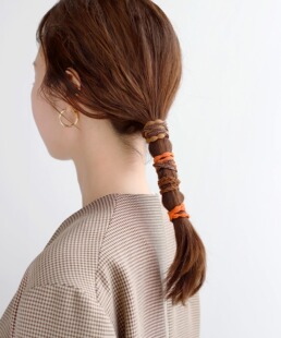 包邮 日本代购ANEMONE 日韩系简约百搭发圈6件套马尾发绳皮筋发饰