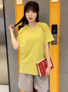 网球服运动速干衣套装女夏季冰丝短袖t恤羽毛球服跑步健身骑行服