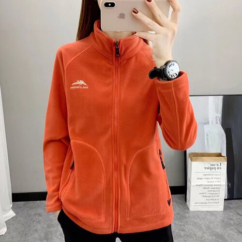 加厚保暖抓绒衣女秋冬季摇粒绒卫衣拉绒开衫外套户外冲锋衣内胆