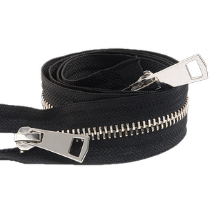 8号金属双头双开口长拉链秋冬大号羽绒服棉衣外套门襟双面拉锁