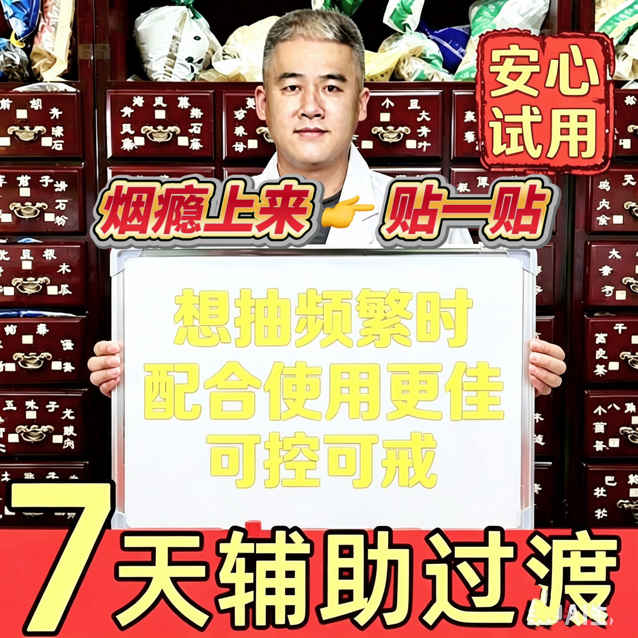 戒烟贴正品男女士缓解烟瘾随身便携辅助家用温和控戒烟