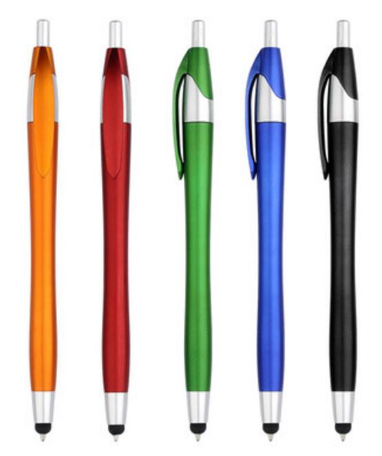 彩色两用灵敏手写笔感触触控笔电容笔手机通用触屏笔平板笔圆珠笔-封面