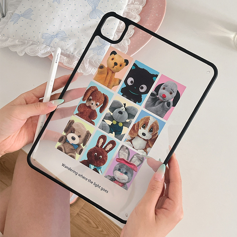 ins风可爱彩绘iPad11保护壳10代透明Pro11防摔Air7/6硬壳10.5平板外壳2021款九9代10.2女mini7适用5/6代A1839