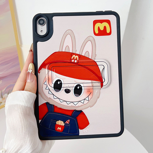 適用iPad11 6新款 蘋果mini7亞克力第9八10代拉布布2018外殼11寸帶支架6 5代硬殼4防摔 10保護套Pro11平板air7