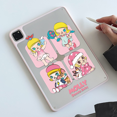 适用9代ipadpro11保护套2025款苹果11代可爱粉少女air7/5平板壳透明7/8代硬壳10.2防摔6单壳2022第10代10.9壳