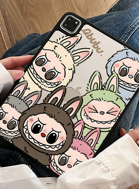 彩绘拉布布ipad11保护壳air7平板套pro11全包防摔Pro11寸亚克力Air2防摔10.5硬壳mini6趣味ipad9第10代后壳八