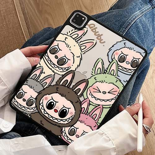 彩绘拉布布ipad11保护壳air7平板套pro11全包防摔Pro11寸亚克力Air2防摔10.5硬壳mini6趣味ipad9第10代后壳八