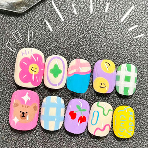 花绘萌熊穿戴甲多巴胺