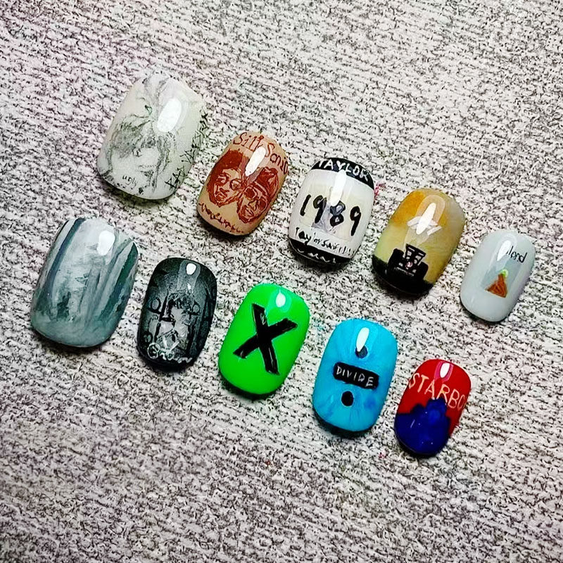 欧美专辑穿戴甲小众设计个性