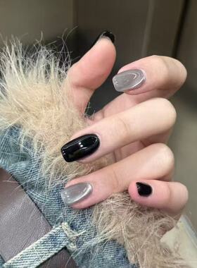 黑耀银芒猫眼穿戴甲跳色