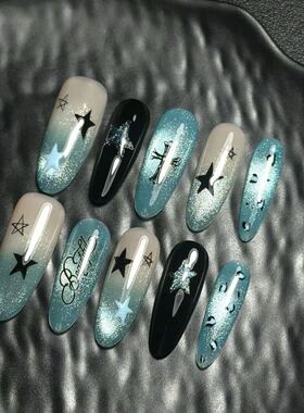 星海暗吟穿戴甲小众朋克风撞色