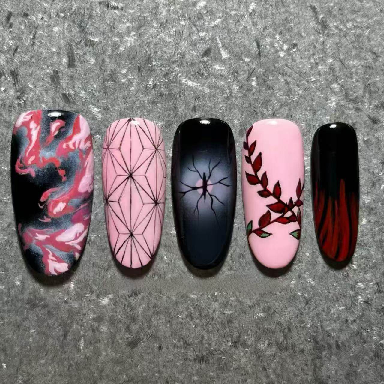 祢豆子穿戴甲鬼灭之刃二次元可爱谷子周边漫展个性新长款美甲贴片,彩妆/香水/美妆工具,穿戴甲/甲片,淘宝优惠券,粉丝福利购,淘宝优惠卷