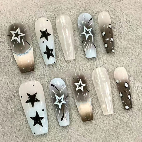 暗黑豹纹波点五角星穿戴甲
