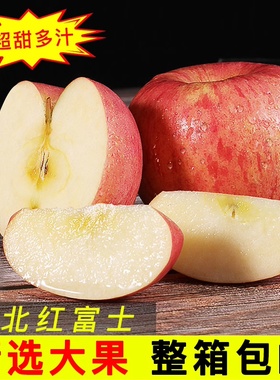 红富士苹果东北辽宁新鲜水果寒富冰糖心整箱现摘包邮可做代发2025