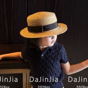 26春季 法系老钱风男女宝时髦草帽百搭复古洋气休闲可爱简约潮 新款