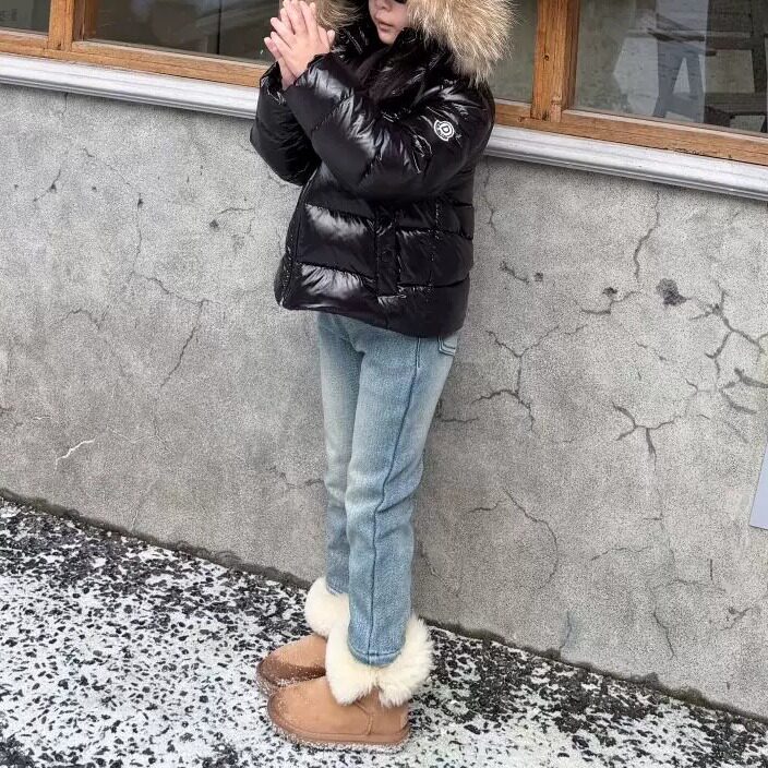 26冬季新款水蓝色铅笔加绒裤女儿童一体绒软牛仔百搭显瘦长裤潮款
