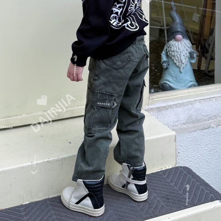 大金家童装工装直筒长裤