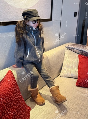 25冬季新款灰色百搭加绒一体绒软牛仔小脚裤铅笔裤百搭软牛仔裤