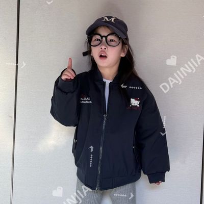 大金家童装韩系加绒加厚拉链外套