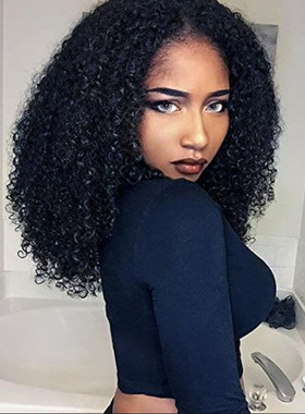 African wig short curly hair small curl explosive headgear