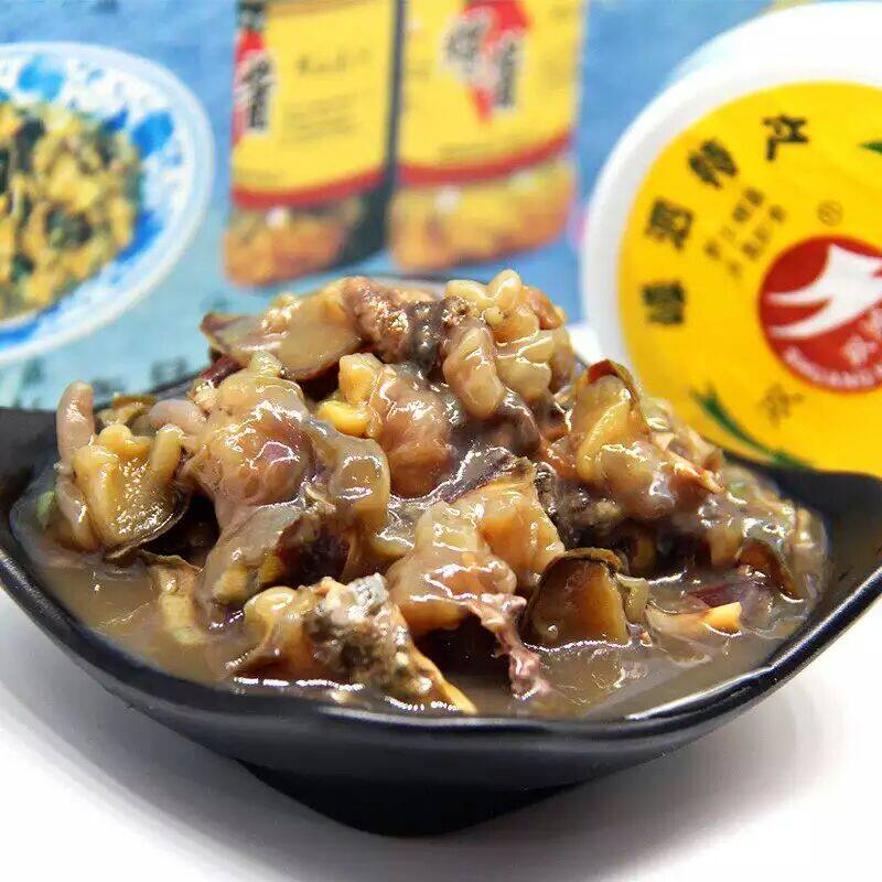 舟山特产嵊泗螺酱辣螺野生原汁螺浆宁波海鲜腌制即食双鸿嵊山螺酱