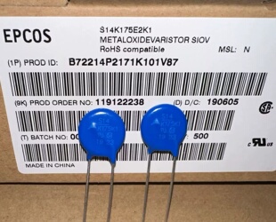S14K175K1 西门子压敏电阻 S14K175E2K1  EPCOS B72214P2171K101