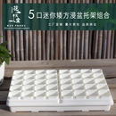 加厚矮5口多肉花盆小口径塑料育苗浸水托盘架种植精控省土易整理