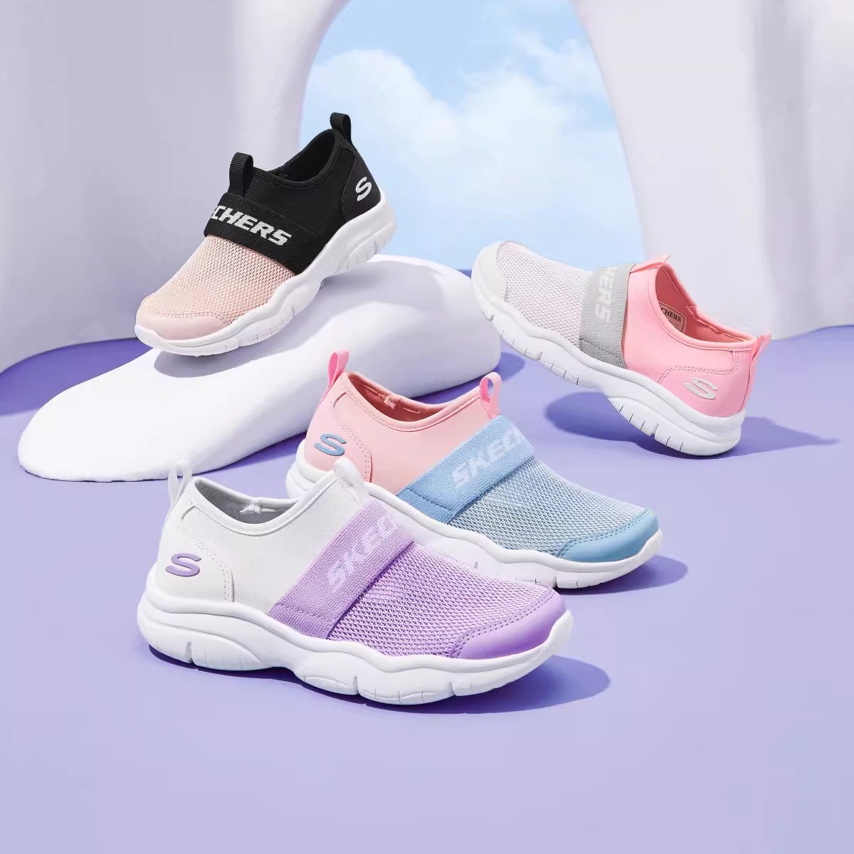 斯凯奇夏季男女童鞋运动鞋