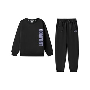 长裤 Skechers斯凯奇秋冬季 卫衣 套装 L126K065 男女童舒适保暖长袖