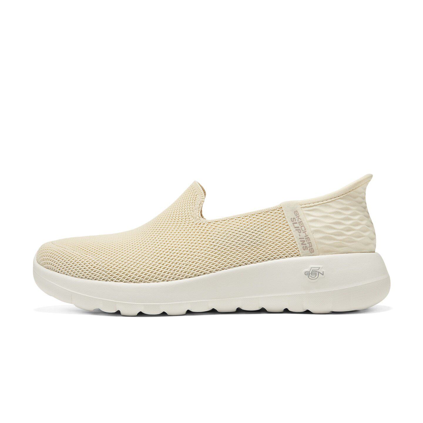 Skechers斯凯奇女士闪穿鞋一脚蹬轻质缓震舒适平底健步鞋124641W