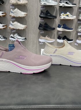 Skechers斯凯奇女士一脚蹬闪穿鞋轻便透气专业跑步鞋运动鞋129611