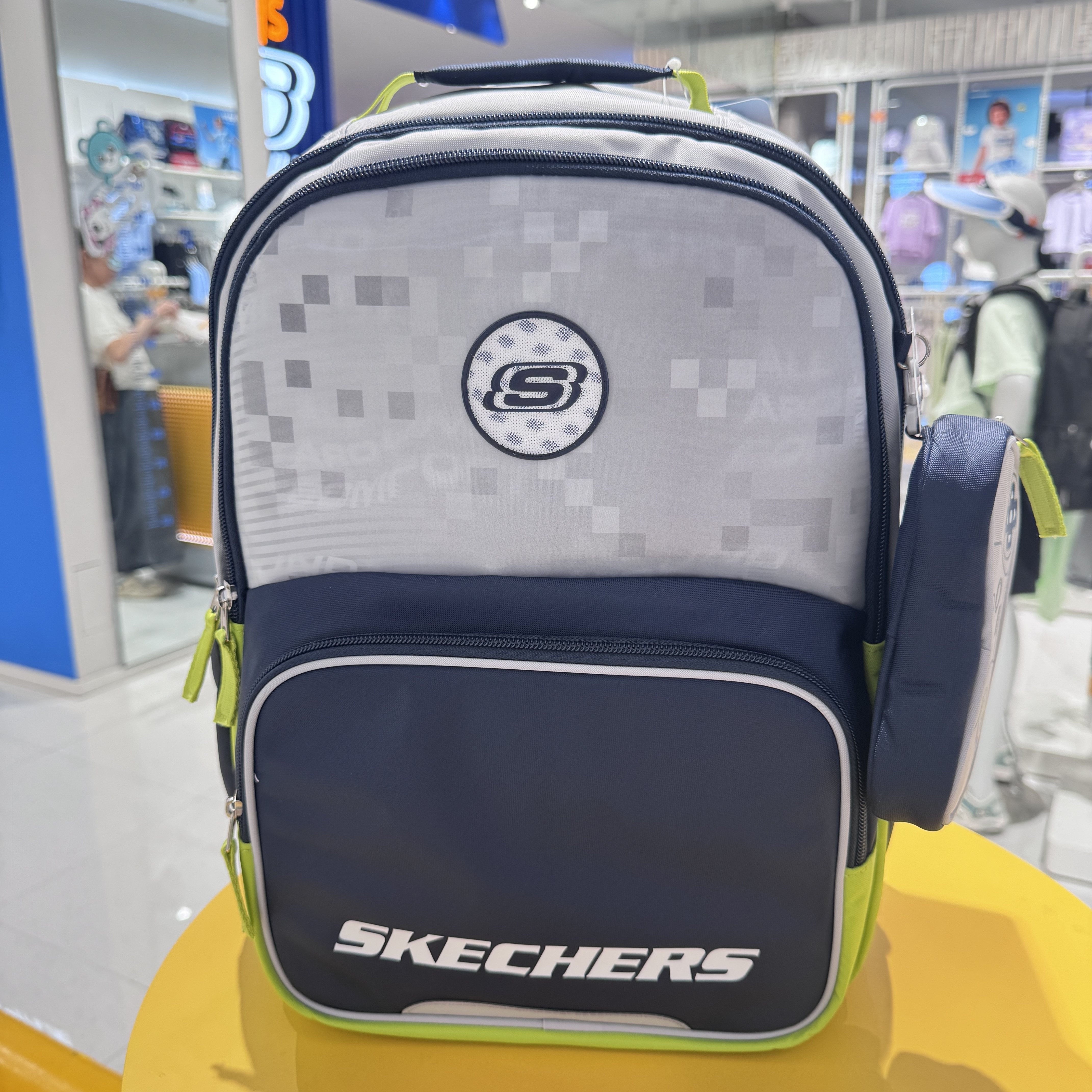 Skechers斯凯奇儿童男童休闲运动多功能拉链学生双肩背包L326K036