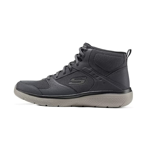Skechers斯凯奇男士高回弹舒适纯色简约保暖透气雪地靴8790344