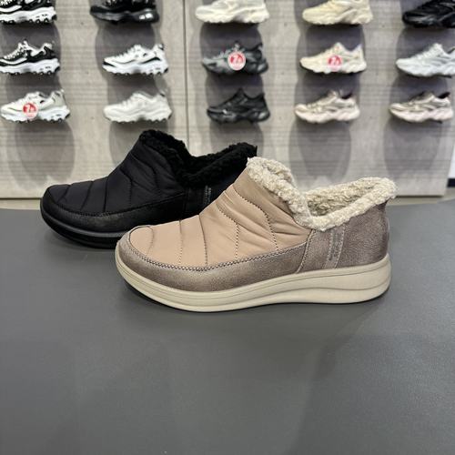 Skechers斯凯奇女士闪穿鞋秋冬加绒轻质缓震暖和柔软健步鞋168113