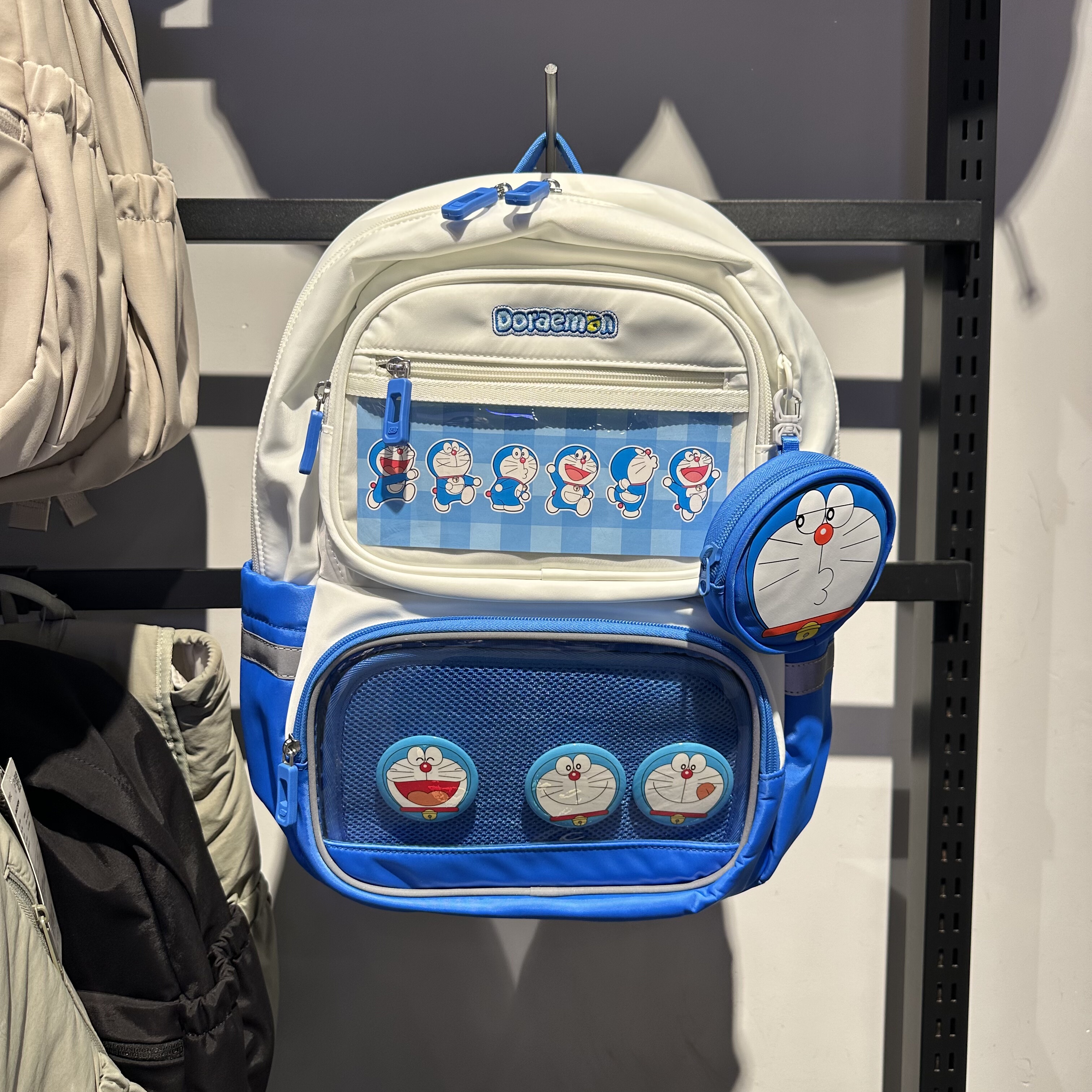 Skechers斯凯奇儿童哆啦A梦联名限定款大容量双肩背包L325K072