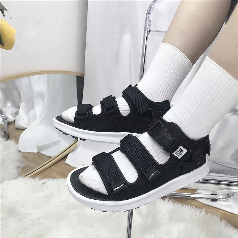 New Balance/NB夏季沙滩魔术贴罗马凉鞋男女情侣款潮鞋SD750BK/BW